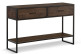 Konsole mit 2 Schubladen Holz Metall Braun 120x35x75cm