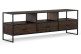 Meuble TV 3 Tiroirs Bois Métal Marron 200x45x65cm