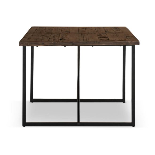 Esstisch Holz Metall Braun 200x100x76cm