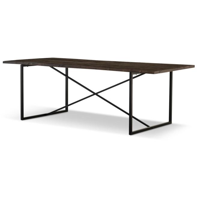 Esstisch Holz Metall Braun 230x100x76cm