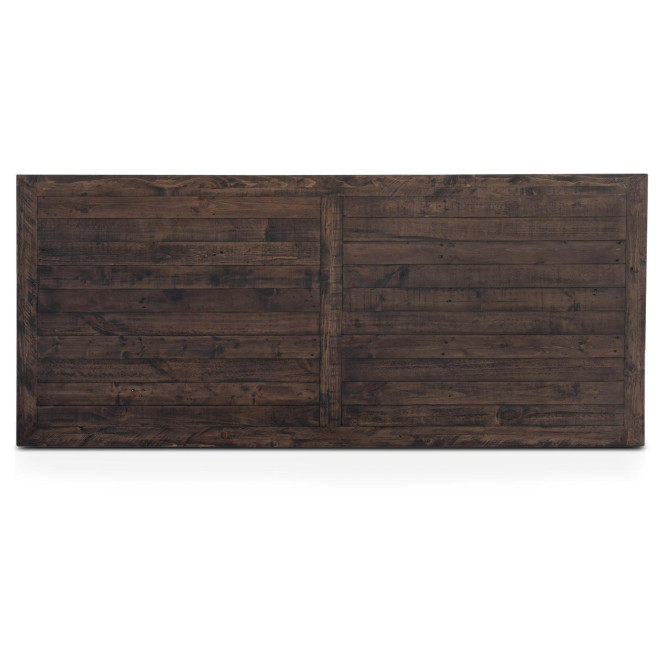 Table à Manger Bois Métal Marron 230x100x76cm