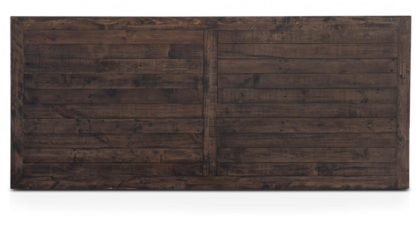 Table à Manger Bois Métal Marron 230x100x76cm