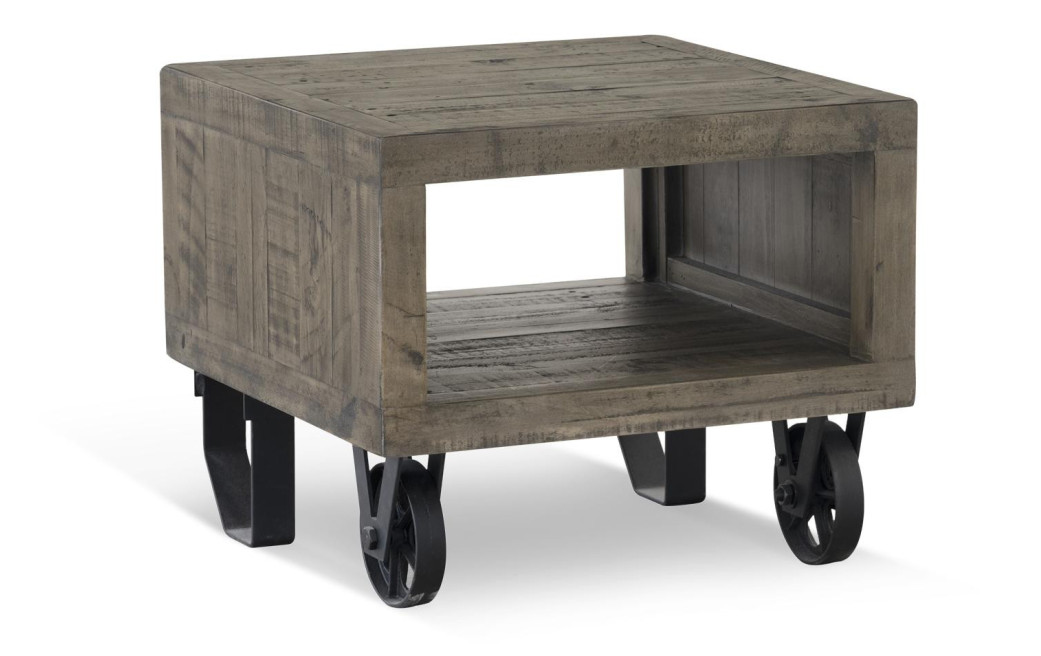 Table De Chevet Bois Marron 60x60x50cm
