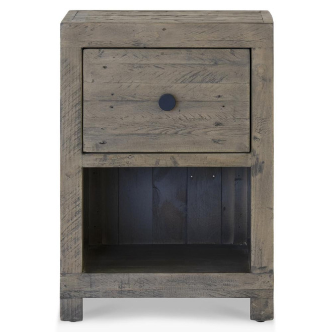 Nachttisch 1 Schublade Holz Braun 47.5x41x66.5cm
