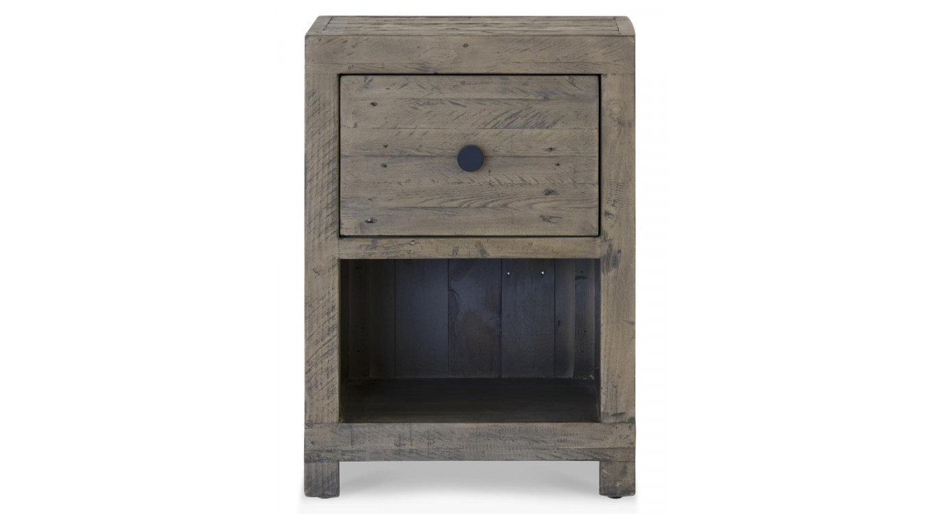 Nachttisch 1 Schublade Holz Braun 47.5x41x66.5cm