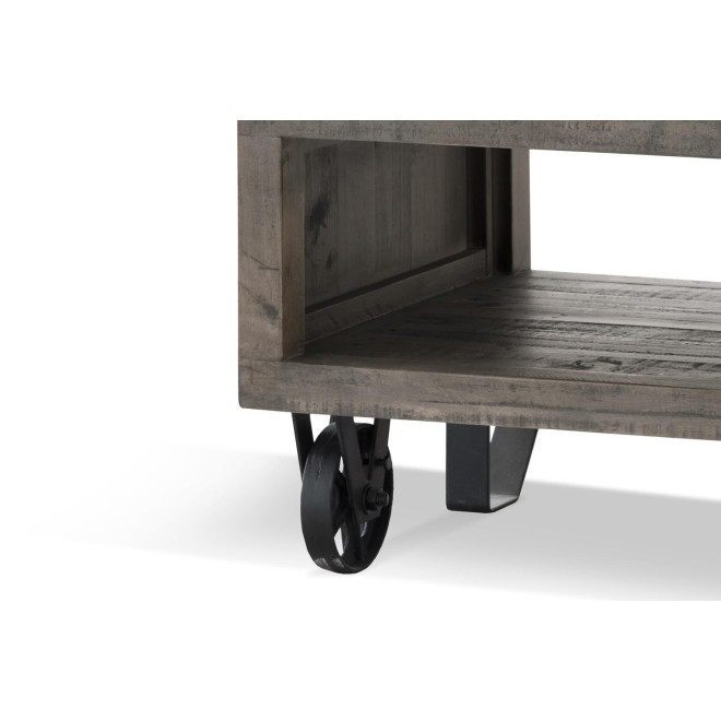 Table De Chevet Bois Marron 60x60x50cm