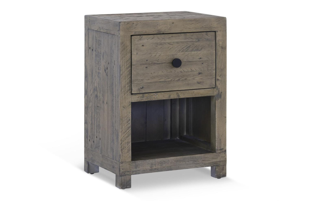 Nachttisch 1 Schublade Holz Braun 47.5x41x66.5cm
