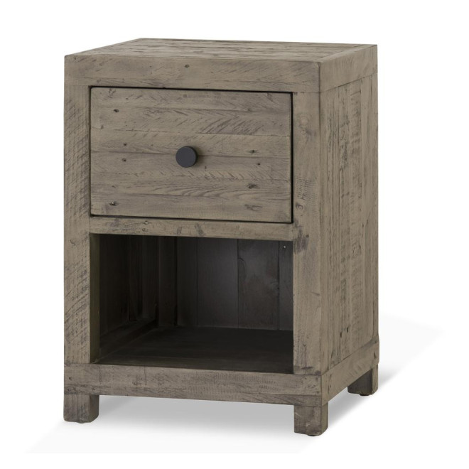 Nachttisch 1 Schublade Holz Braun 47.5x41x66.5cm