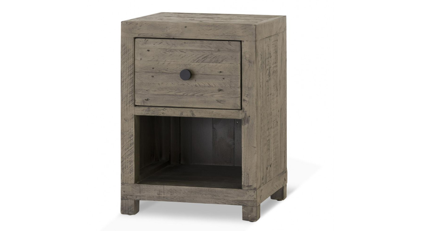 Nachttisch 1 Schublade Holz Braun 47.5x41x66.5cm