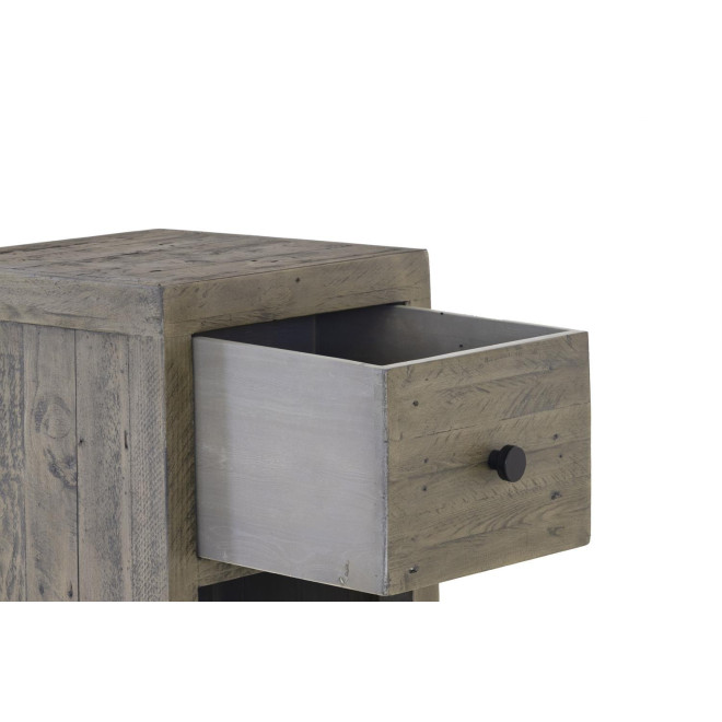 Nachttisch 1 Schublade Holz Braun 47.5x41x66.5cm