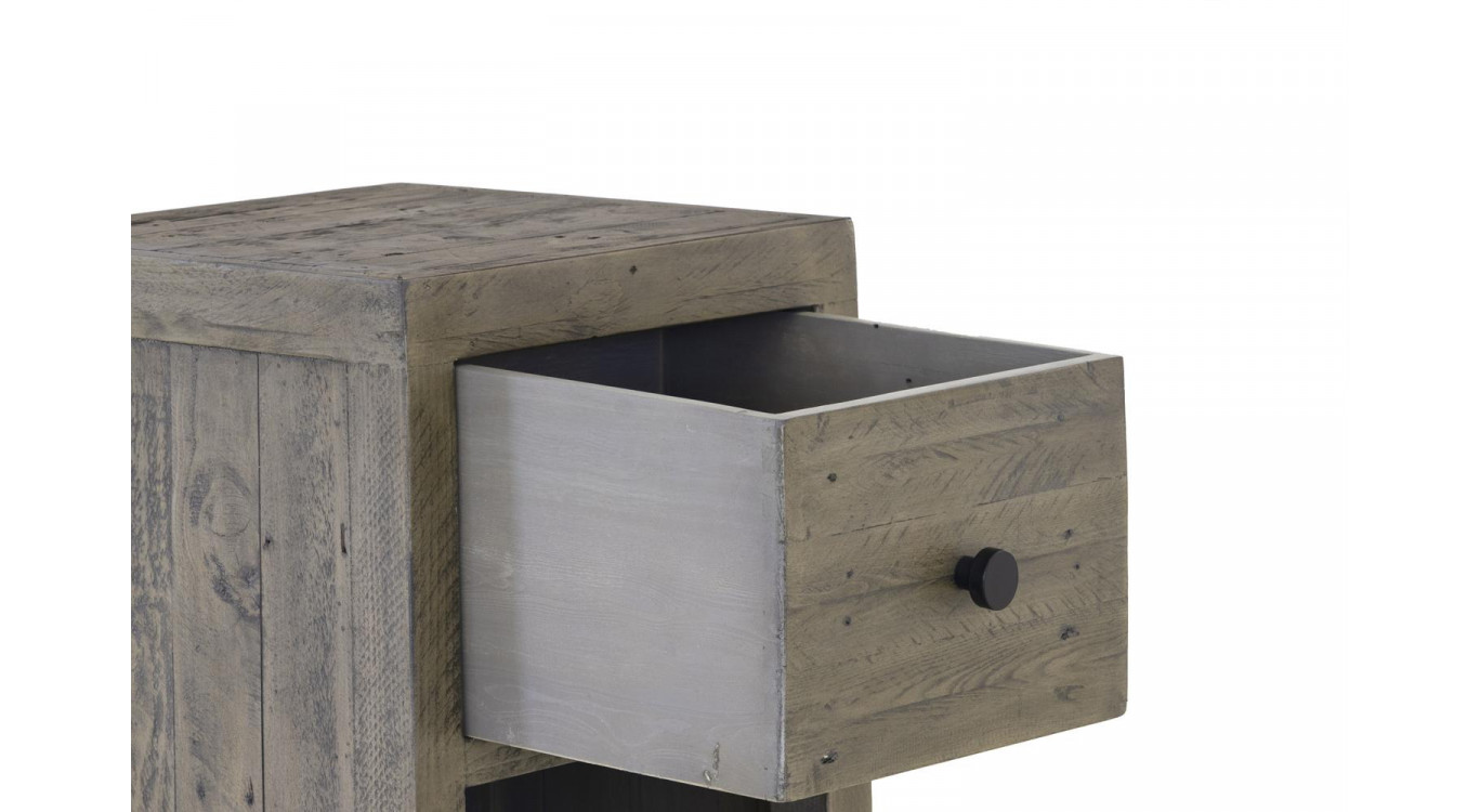 Nachttisch 1 Schublade Holz Braun 47.5x41x66.5cm