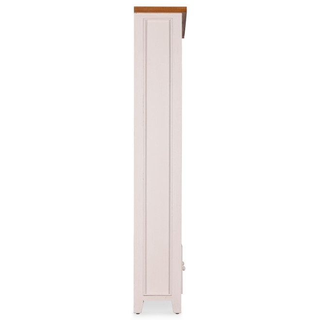 Bibliothèque 1 Tiroir Bois Blanc 90x32x187cm