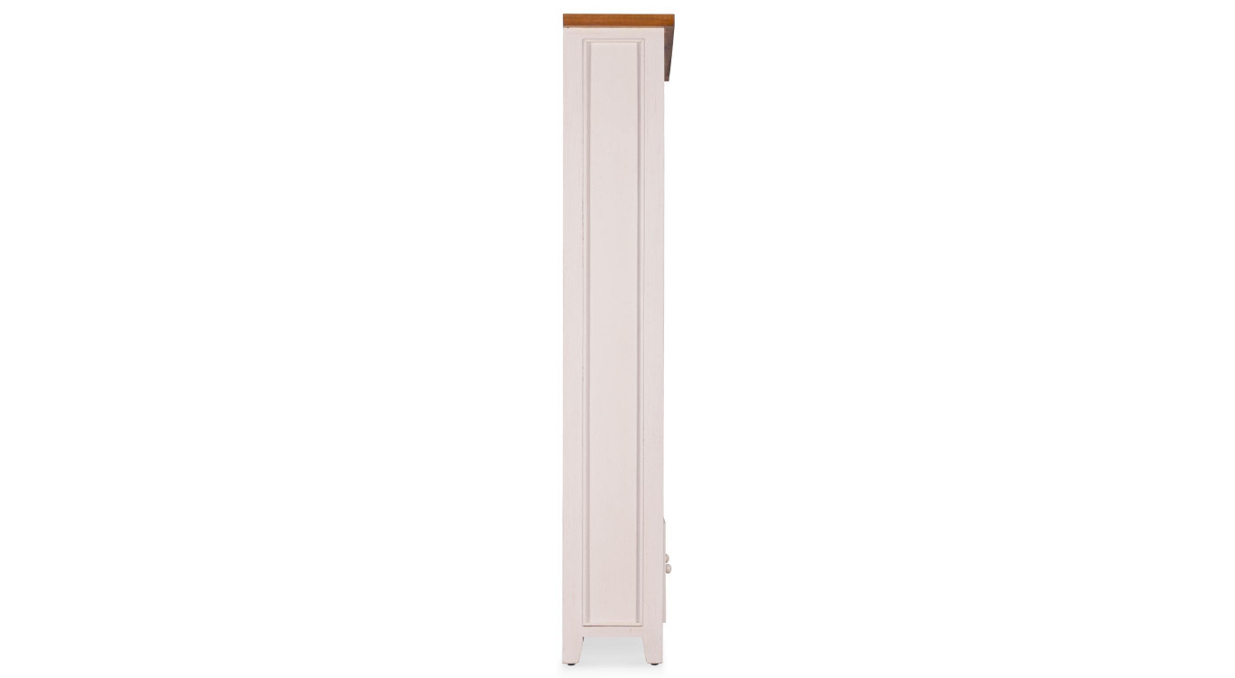 Bibliothèque 1 Tiroir Bois Blanc 90x32x187cm