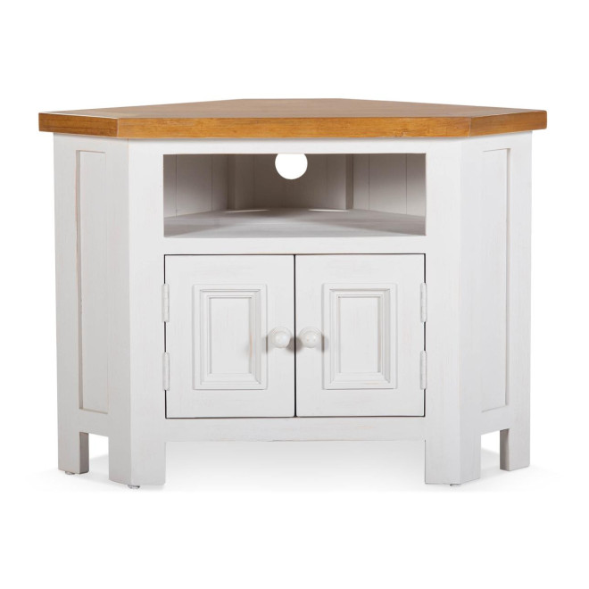 Meuble TV Bois Blanc 90x50x65cm