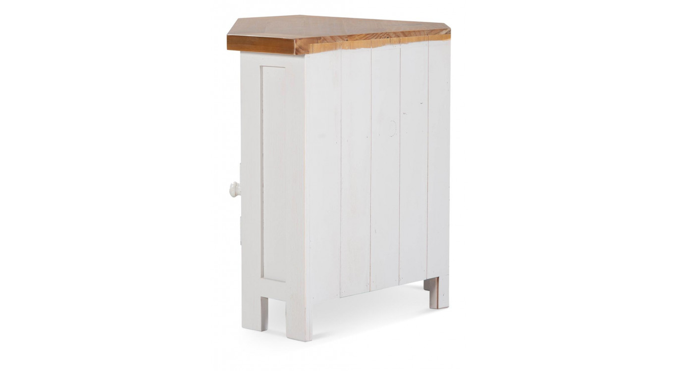 Meuble TV Bois Blanc 90x50x65cm