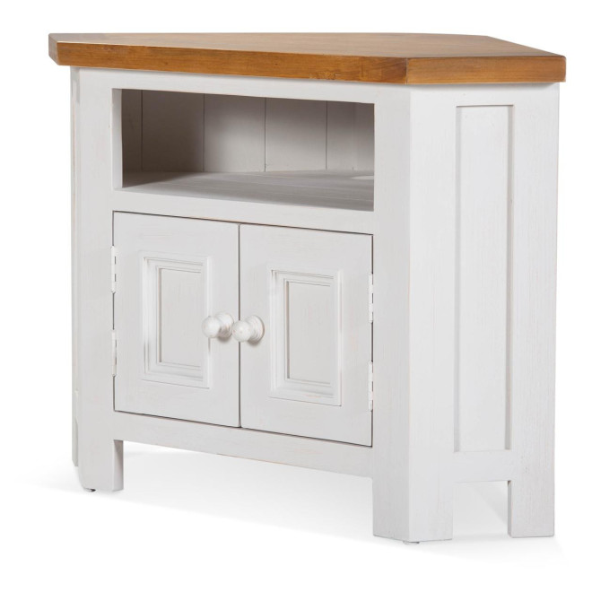 Meuble TV Bois Blanc 90x50x65cm
