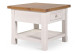 Nachttisch 1 Schublade Holz Weiß 60x60x50cm