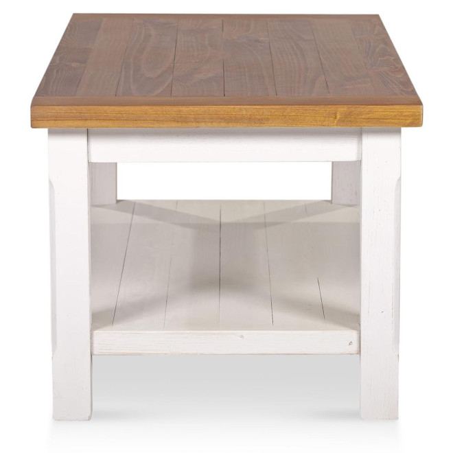Table Basse Bois Blanc 120x60x50cm