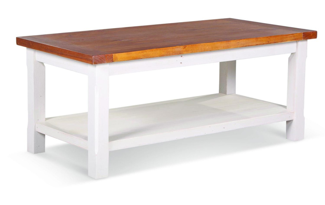 Table Basse Bois Blanc 120x60x50cm