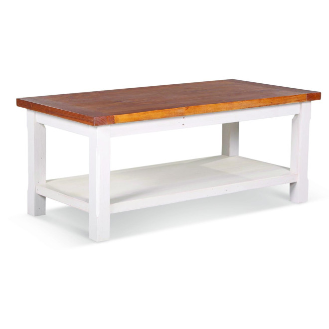 Table Basse Bois Blanc 120x60x50cm