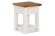Nachttisch 1 Schublade Holz Weiß 40x40x55cm