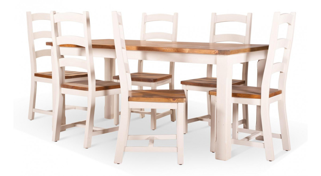 Table Haute Bois Blanc 180x90x81cm