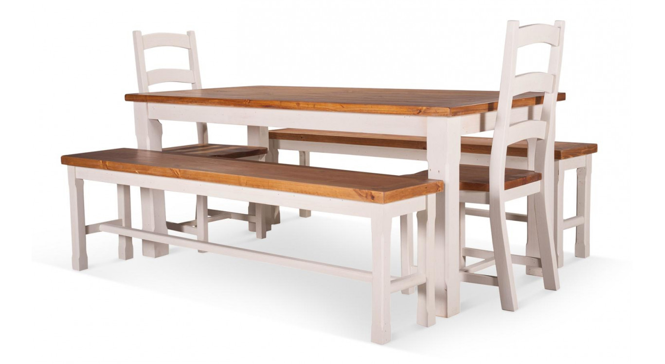 Table Haute Bois Blanc 180x90x81cm