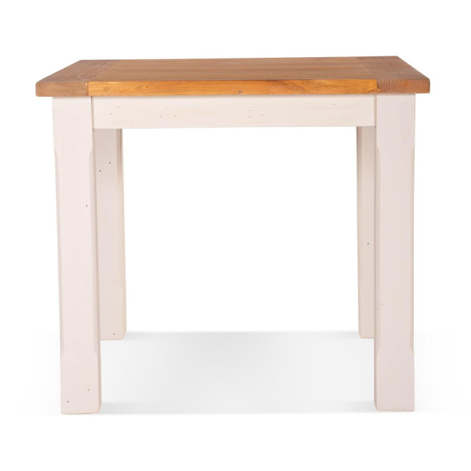 Esstisch Holz Weiß 90x90x77.5cm