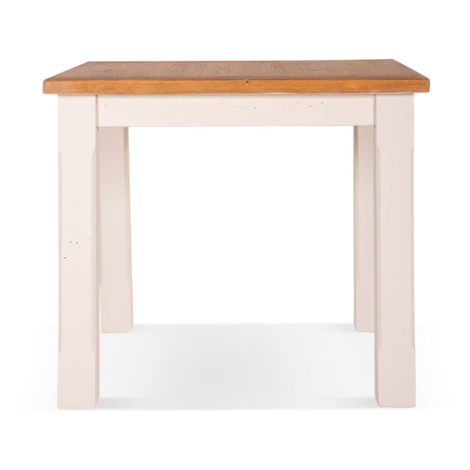 Esstisch Holz Weiß 90x90x77.5cm