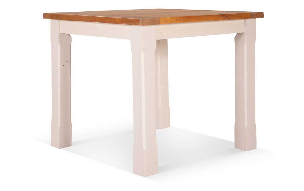 Table à manger Bois Blanc 90x90x77.5cm