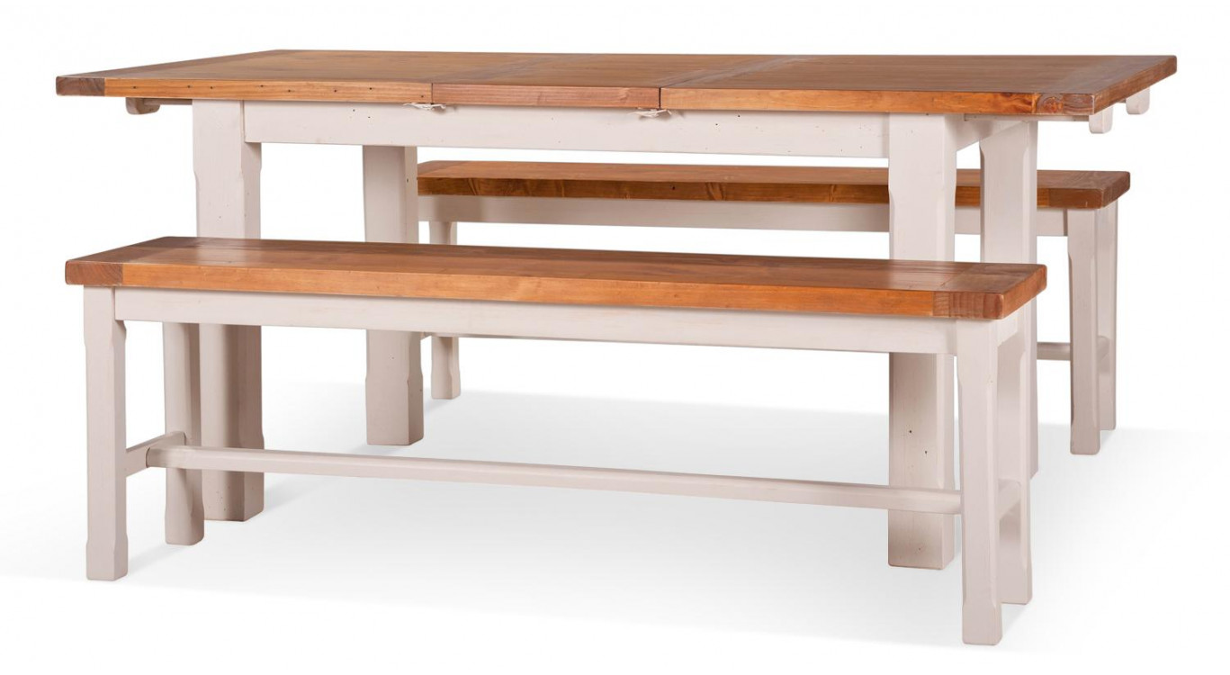 Table à Manger Bois Blanc 180x90x78cm