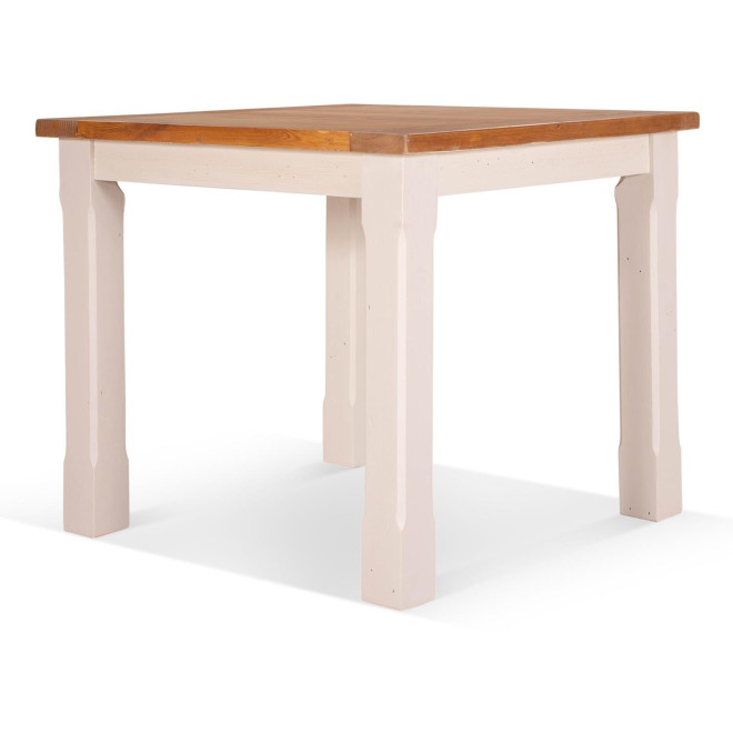 Esstisch Holz Weiß 90x90x77.5cm