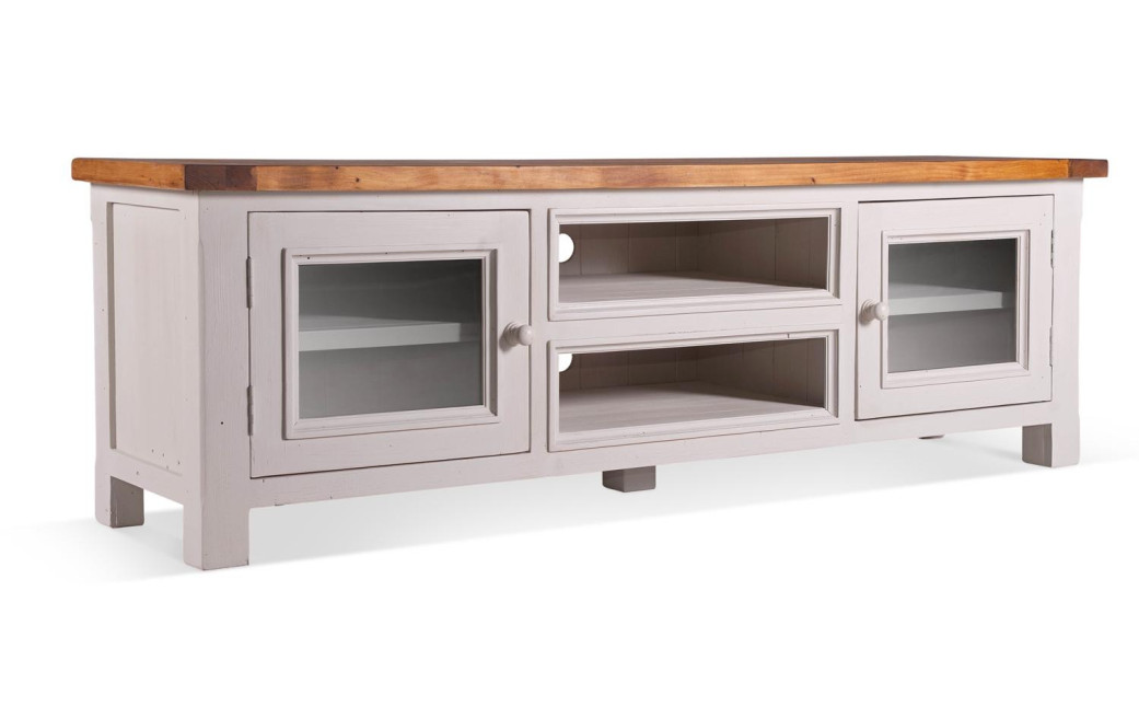 Meuble TV Bois Blanc 170x45x55cm