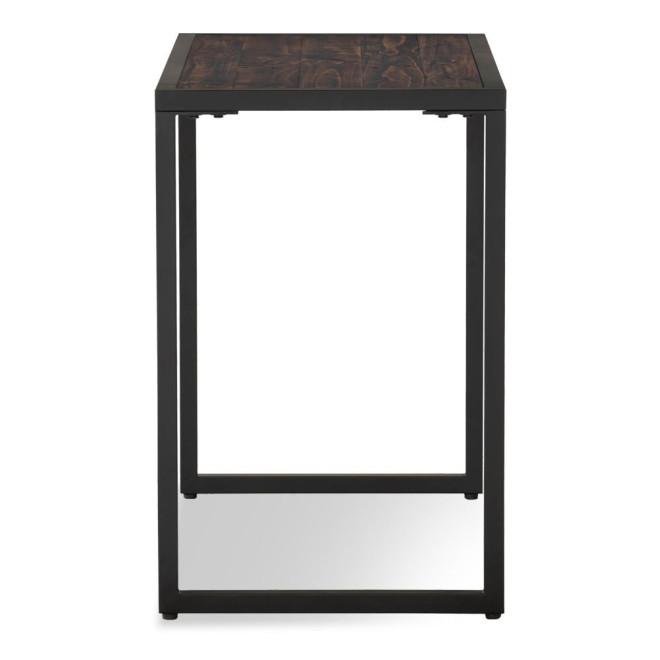 Bureau Bois Métal Marron 100x50x76cm