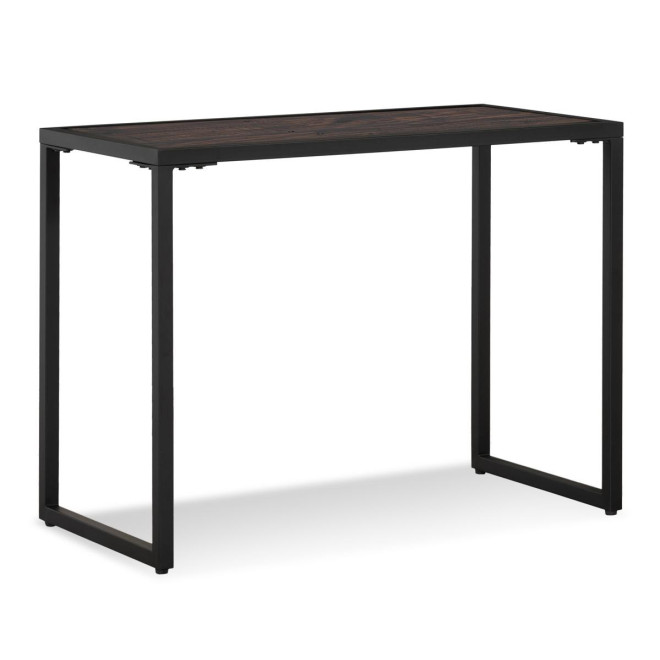 Bureau Bois Métal Marron 100x50x76cm