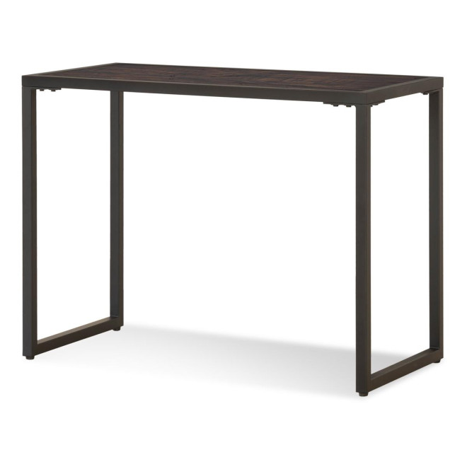 Schreibtisch Holz Metall Braun 100x50x76cm