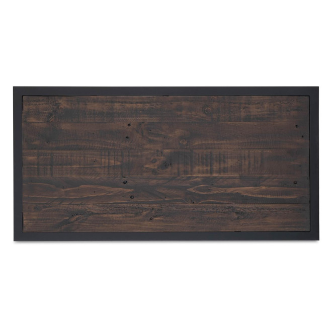 Schreibtisch Holz Metall Braun 100x50x76cm