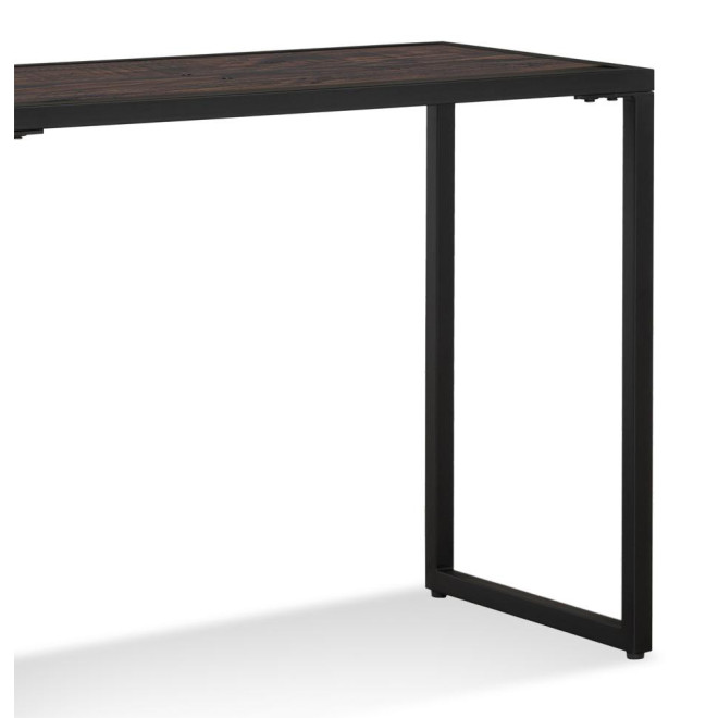 Schreibtisch Holz Metall Braun 100x50x76cm