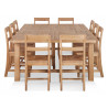 Table à Manger Bois Marron 250x150x78.5cm
