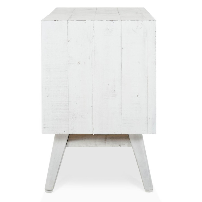 Meuble TV Bois Blanc 160x40x60cm