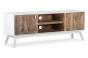 Meuble TV Bois Blanc 160x40x60cm