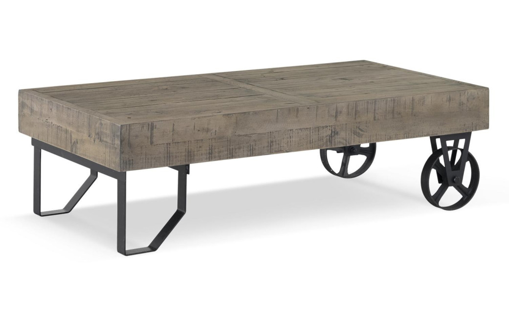 Meuble Bas Bois Roulettes 130x75x40cm