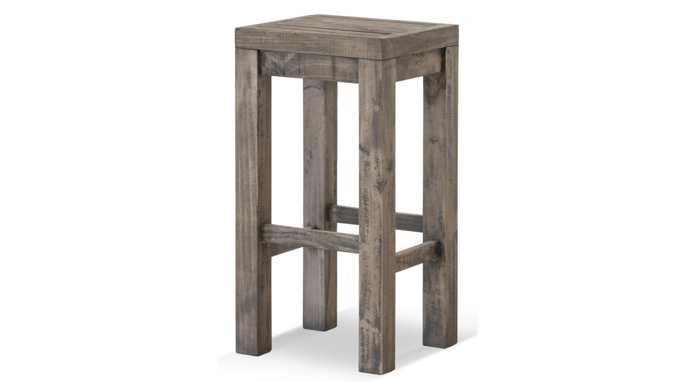 Chaise Haute Tabouret Bois 38x35x75cm
