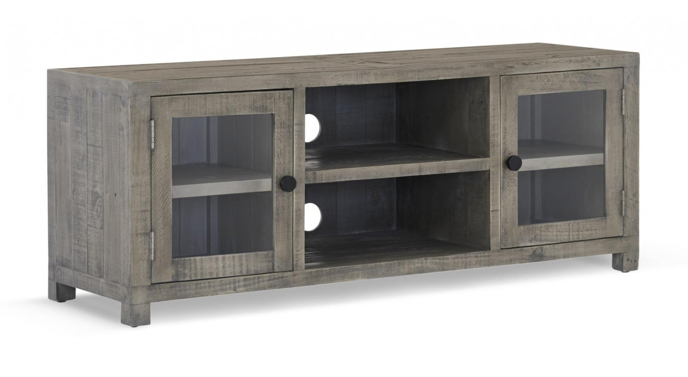 Meuble TV Bois Marron 140x45x55cm