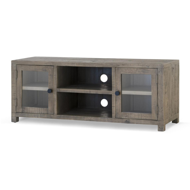 Meuble TV Bois Marron 140x45x55cm
