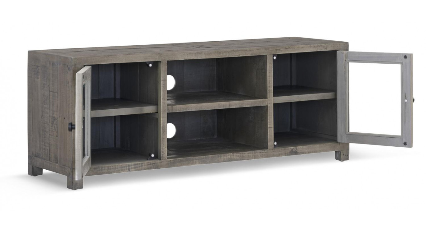 TV-Möbel Holz Braun 140x45x55cm