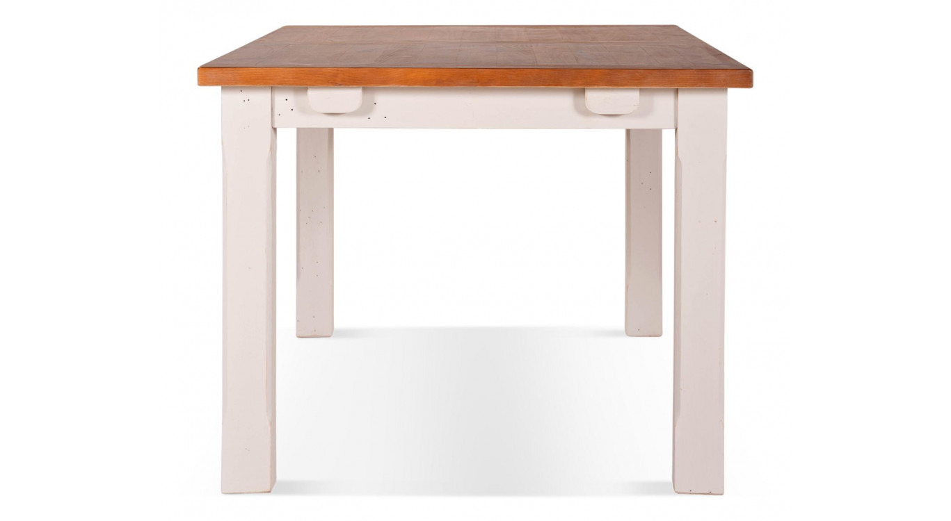 Esstisch Holz Weiß 230x100x78cm