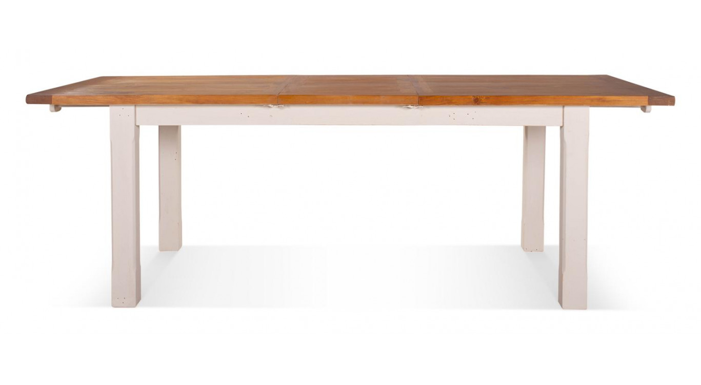 Esstisch Holz Weiß 230x100x78cm