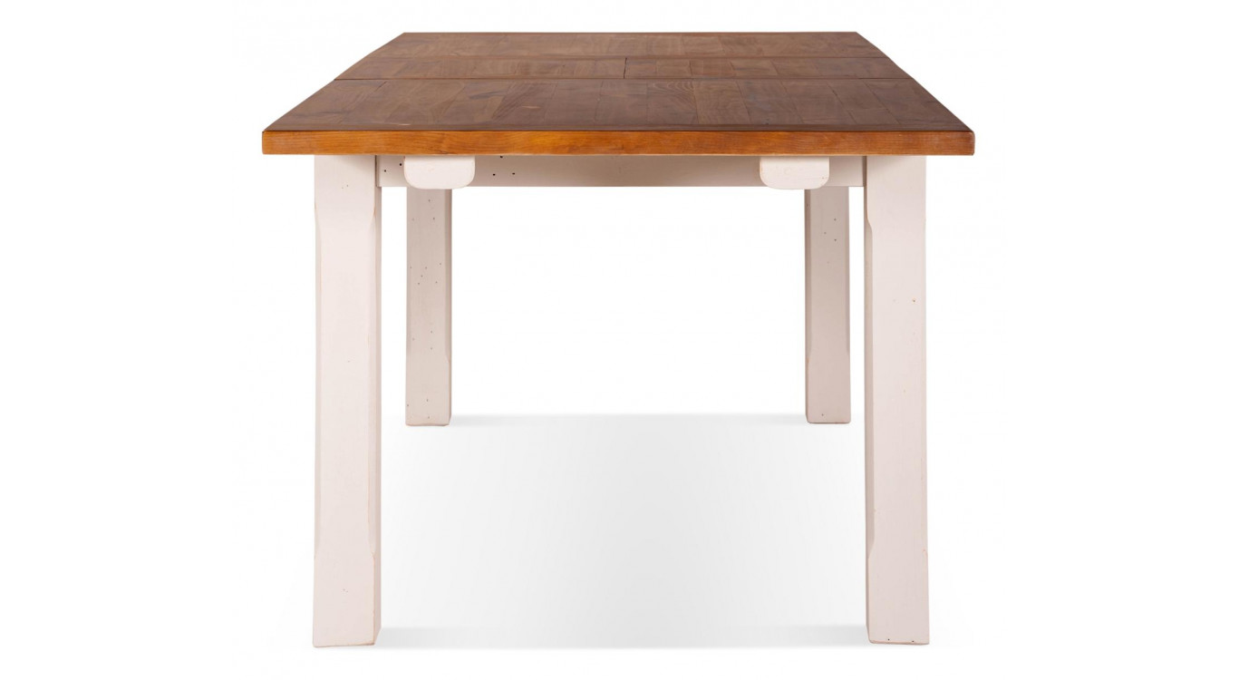 Esstisch Holz Weiß 230x100x78cm