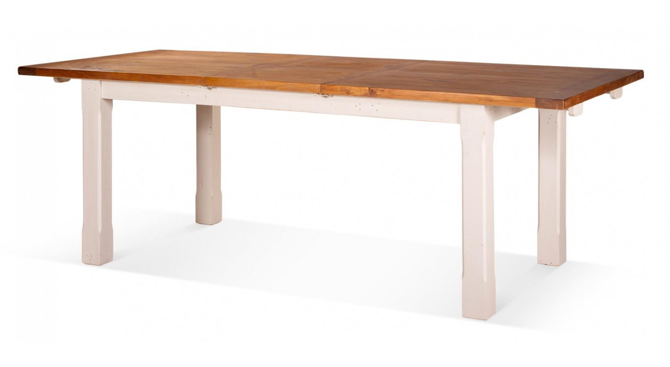 Esstisch Holz Weiß 230x100x78cm